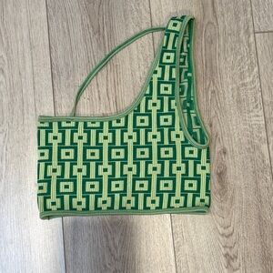 💚 Zara Green Geometric Patterned Tank